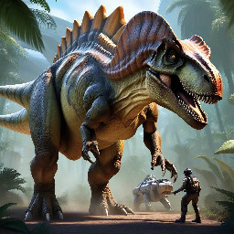 Tyrannosaurus rex, stegosaurus back plates, iguanodon forelimbs, scutes